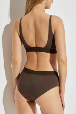 Tom Ford BRĄZOWY Figi z logo