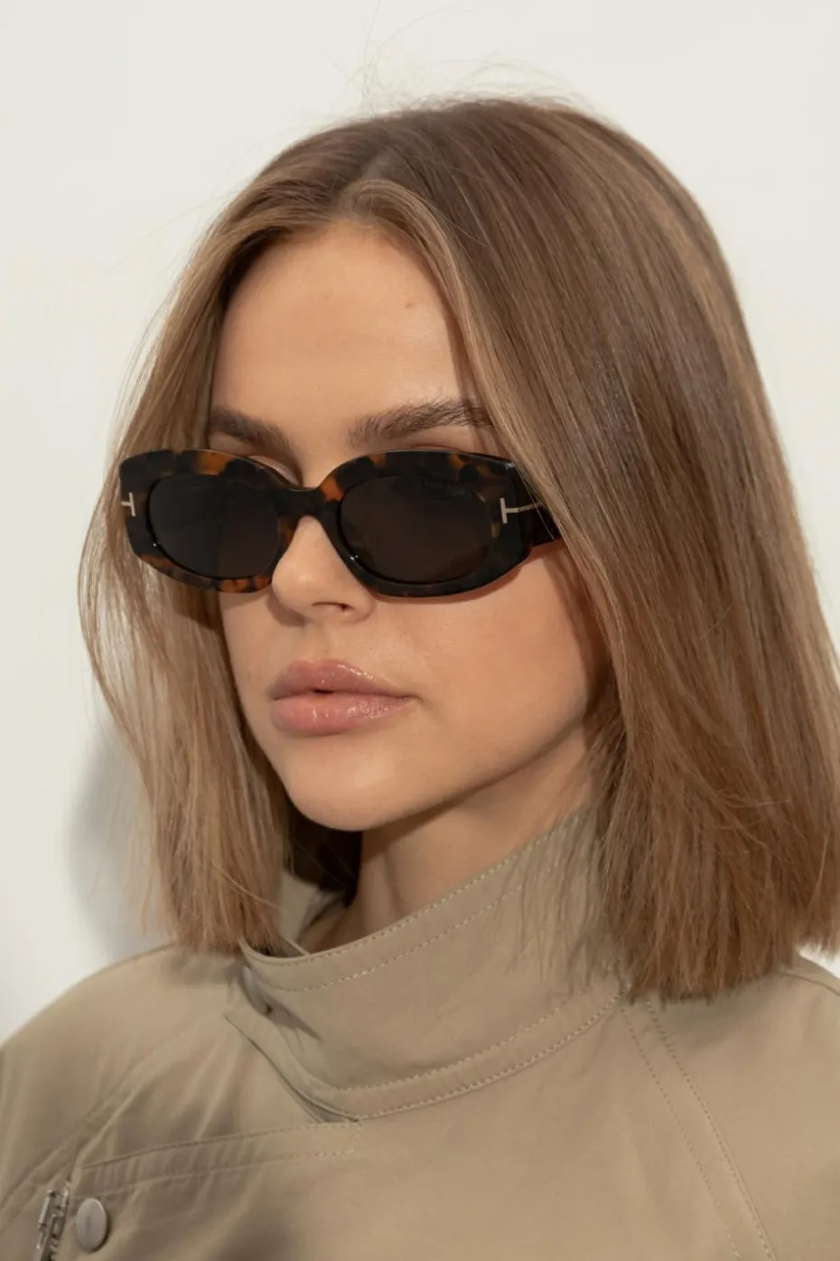Tom Ford BRĄZOWY Okulary przeciwsłoneczne