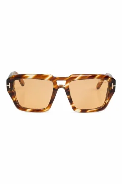 Tom Ford BRĄZOWY Okulary przeciwsłoneczne z kolekcji `Icon`