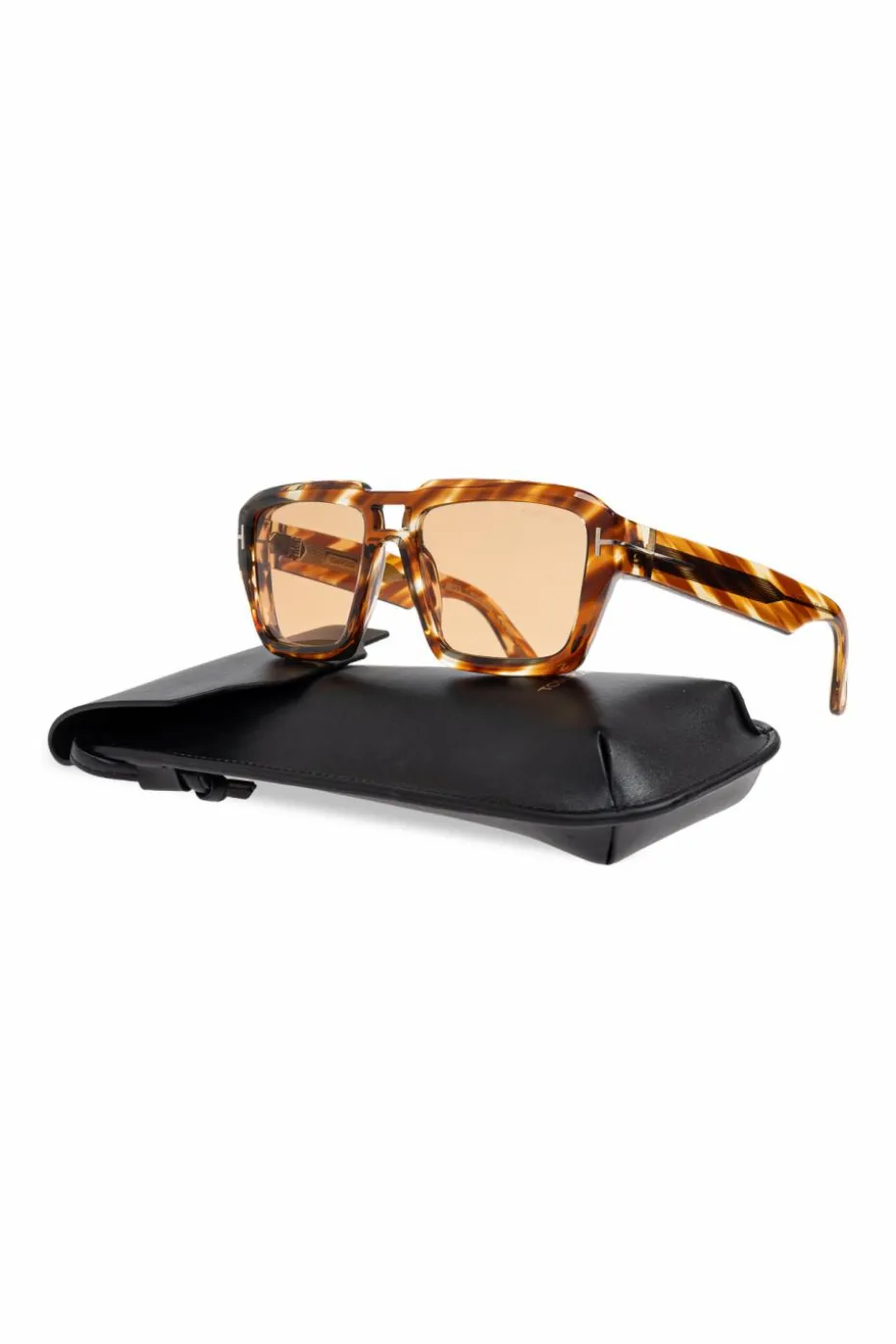 Tom Ford BRĄZOWY Okulary przeciwsłoneczne z kolekcji `Icon`