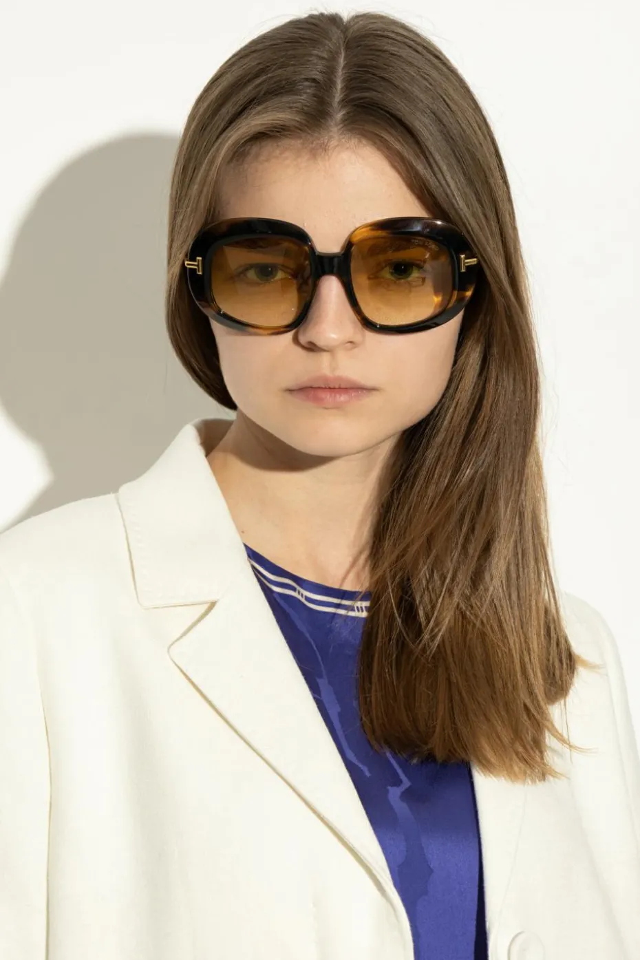 Tom Ford BRĄZOWY Okulary przeciwsłoneczne