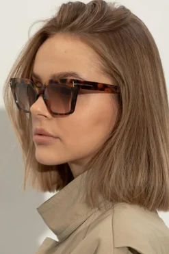 Tom Ford BRĄZOWY Okulary przeciwsłoneczne