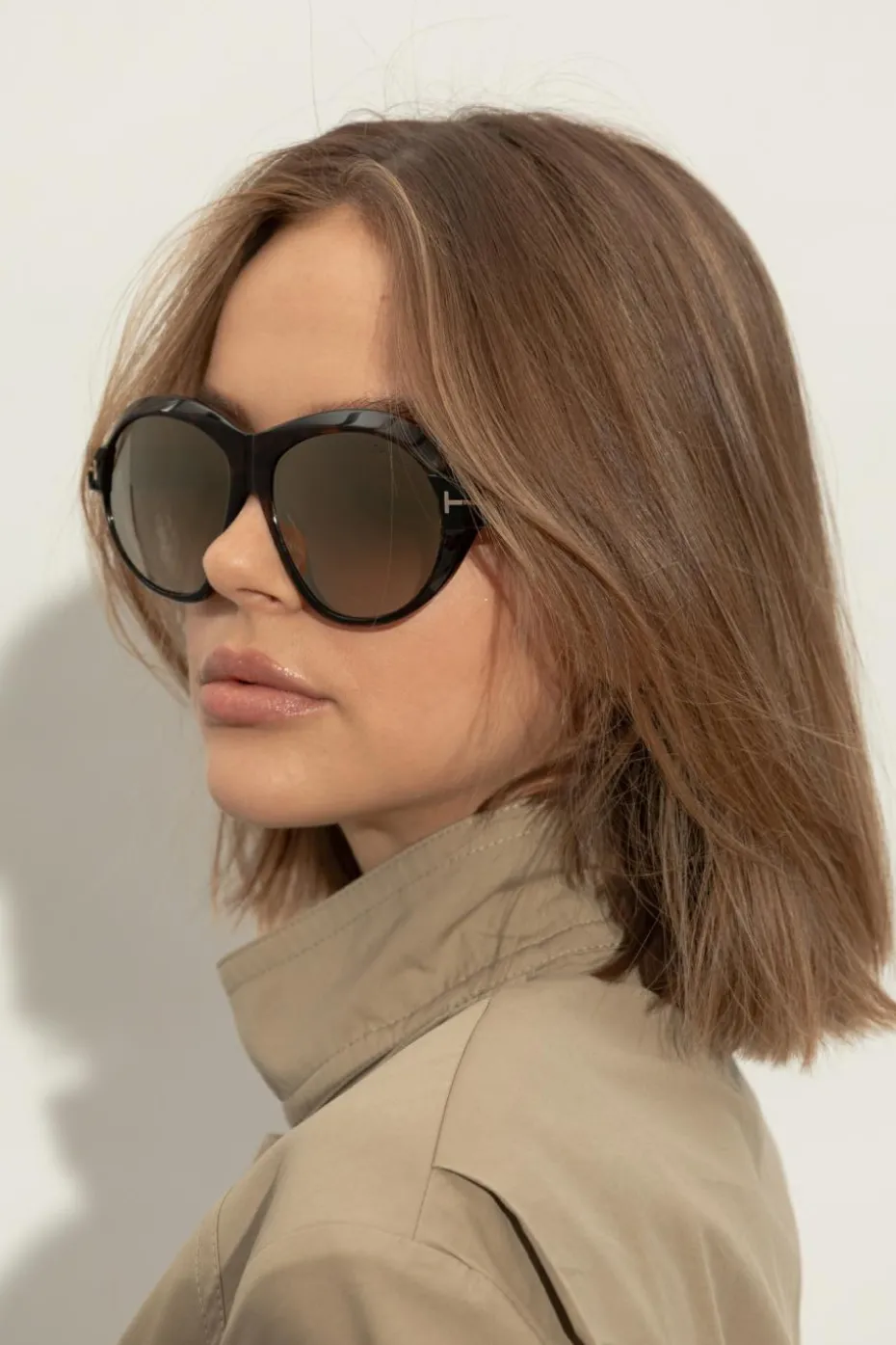 Tom Ford BRĄZOWY Okulary przeciwsłoneczne