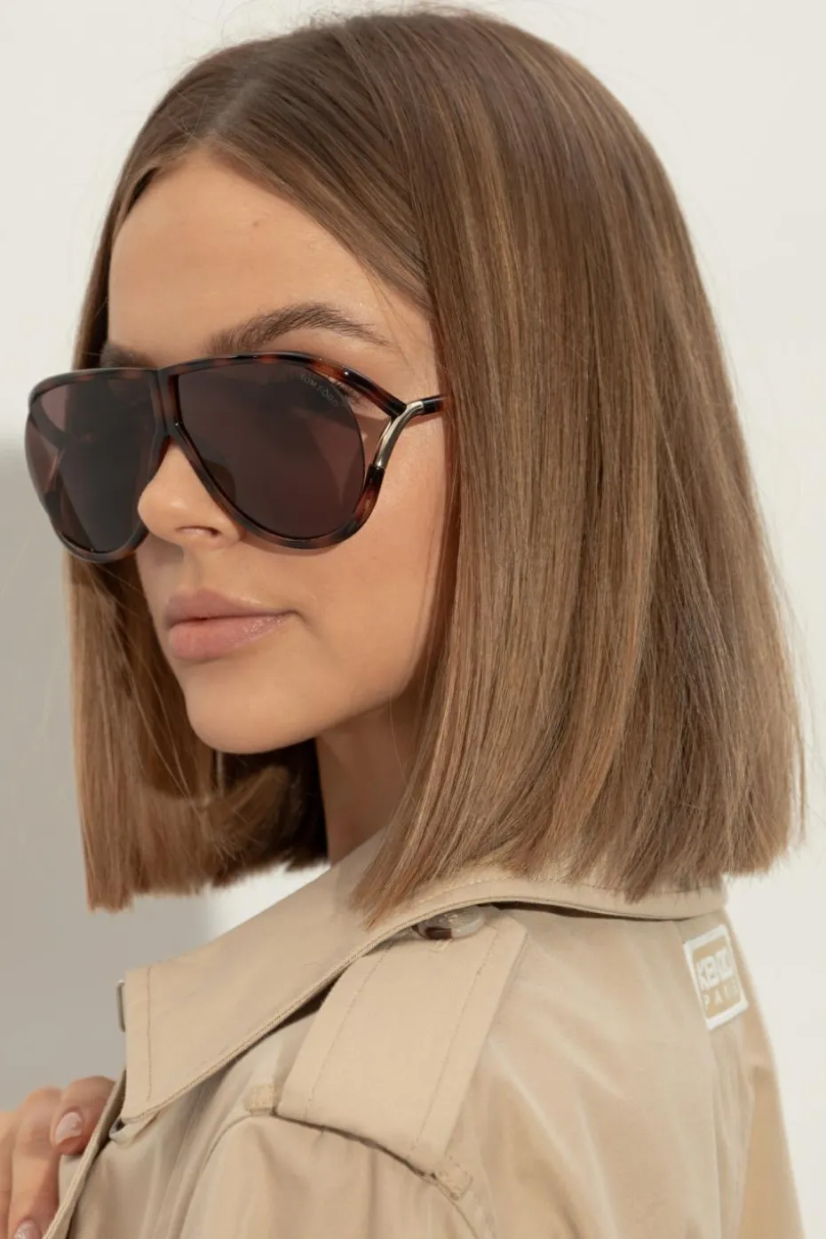 Tom Ford BRĄZOWY Okulary przeciwsłoneczne