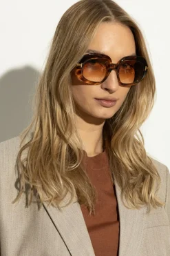 Tom Ford BRĄZOWY Okulary przeciwsłoneczne `Zeiss`