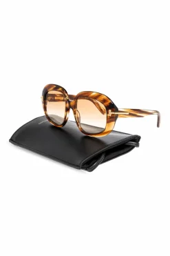 Tom Ford BRĄZOWY Okulary przeciwsłoneczne `Zeiss`