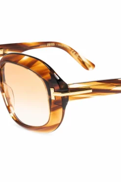 Tom Ford BRĄZOWY Okulary przeciwsłoneczne `Zeiss`