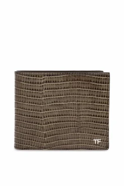 Tom Ford BRĄZOWY Skórzany portfel