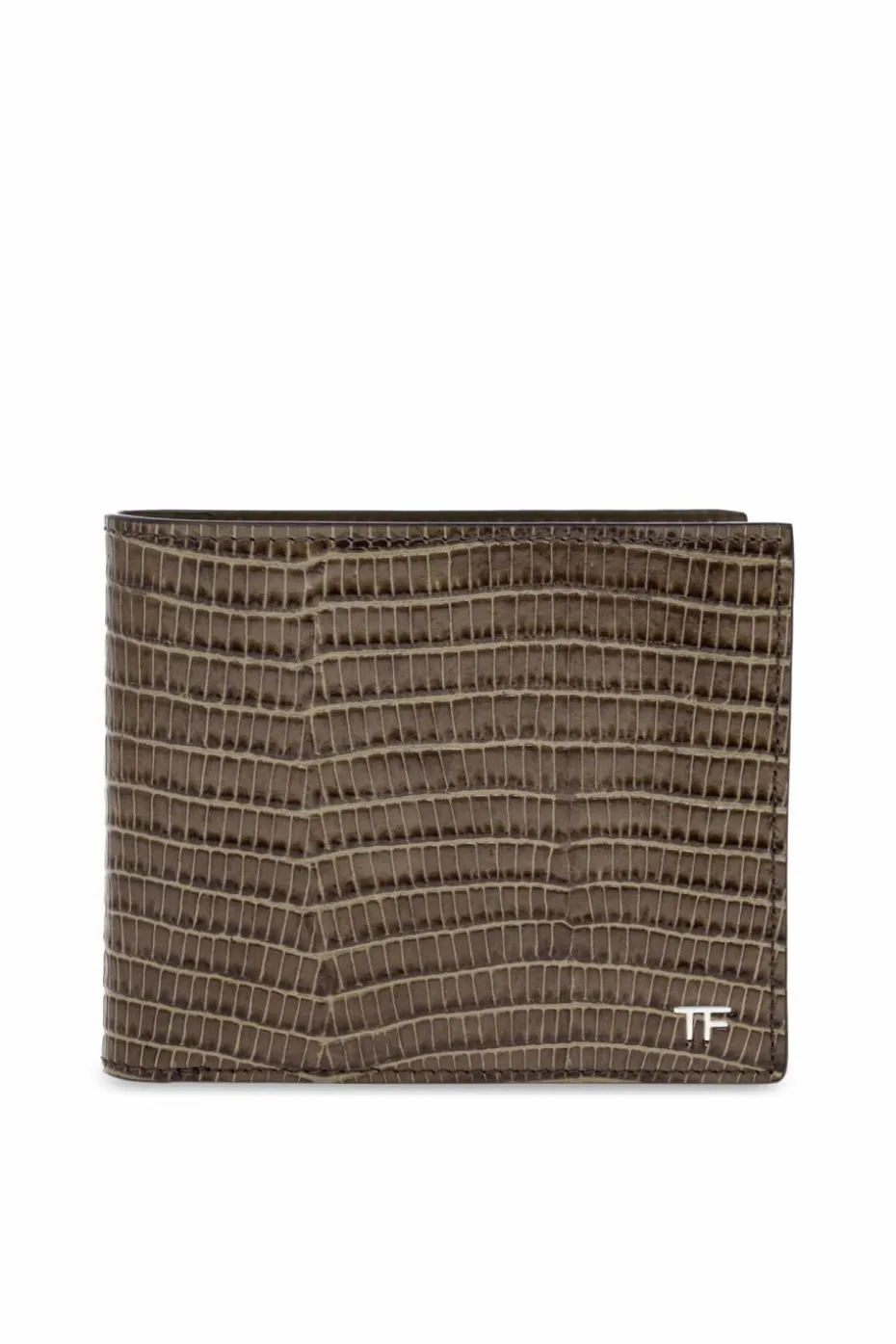 Tom Ford BRĄZOWY Skórzany portfel