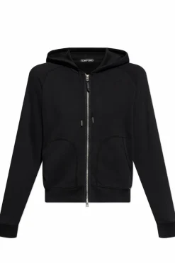 Tom Ford CZARNY Bluza z kapturem