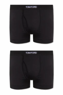 Tom Ford CZARNY Dwupak bokserek z logo