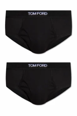 Tom Ford CZARNY Dwupak slipów z logo