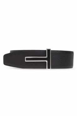 Tom Ford CZARNY Dwustronny pasek