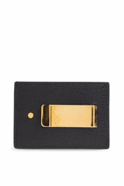 Tom Ford CZARNY Etui na karty z klipsem na banknoty