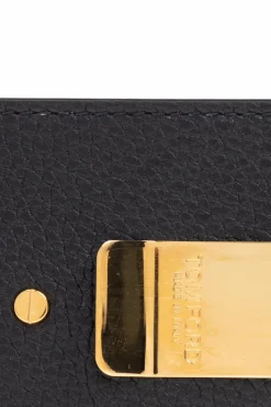Tom Ford CZARNY Etui na karty z klipsem na banknoty