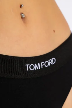 Tom Ford CZARNY Figi z logo