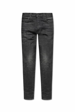 Tom Ford CZARNY Jeansy ze zwężanymi nogawkami