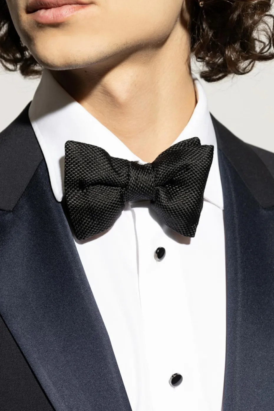 Tom Ford CZARNY Jedwabna mucha