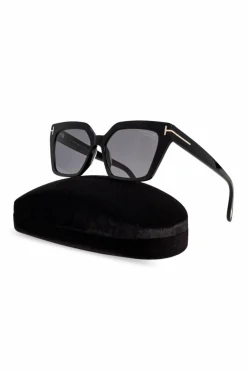 Tom Ford CZARNY Okulary przeciwsłoneczne `Winona` z polaryzacją