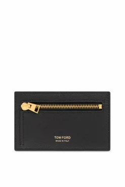 Tom Ford CZARNY Skórzany portfel