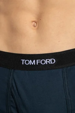 Tom Ford GRANATOWY Bokserki z logo