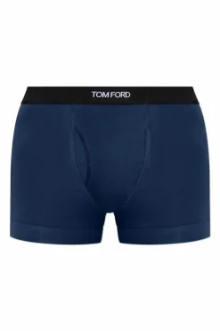 Tom Ford GRANATOWY Bokserki z logo