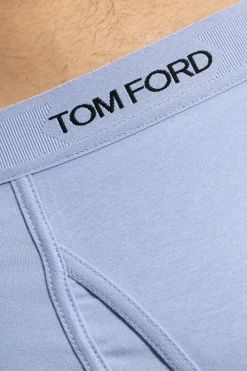Tom Ford jasnoniebieski Bokserki z logo