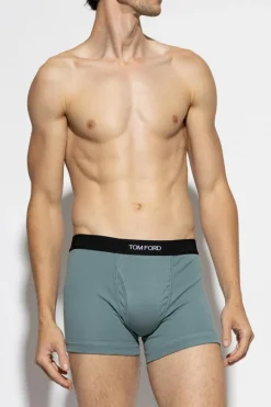 Tom Ford NIEBIESKI Bokserki z logo