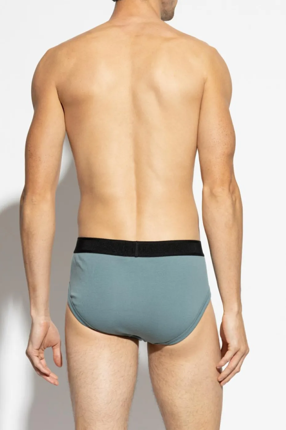 Tom Ford NIEBIESKI Slipy z logo