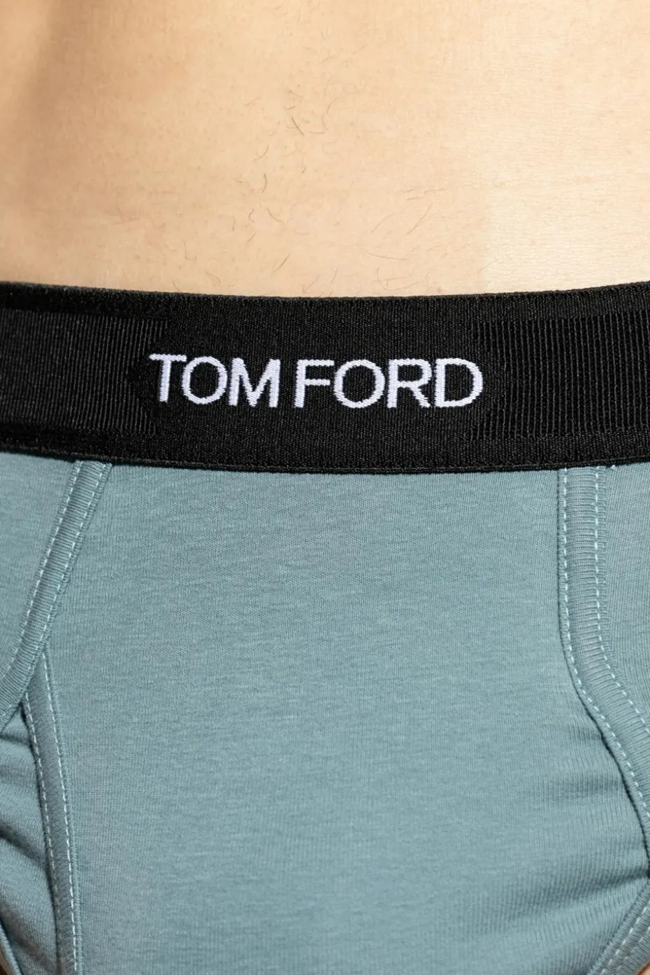 Tom Ford NIEBIESKI Slipy z logo