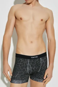 Tom Ford SZARY Bokserki z logo
