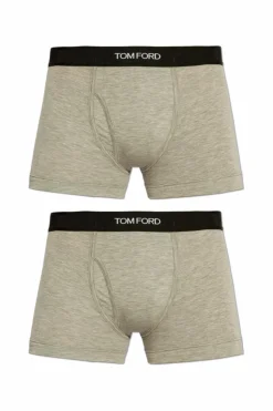 Tom Ford SZARY Dwupak bokserek z logo
