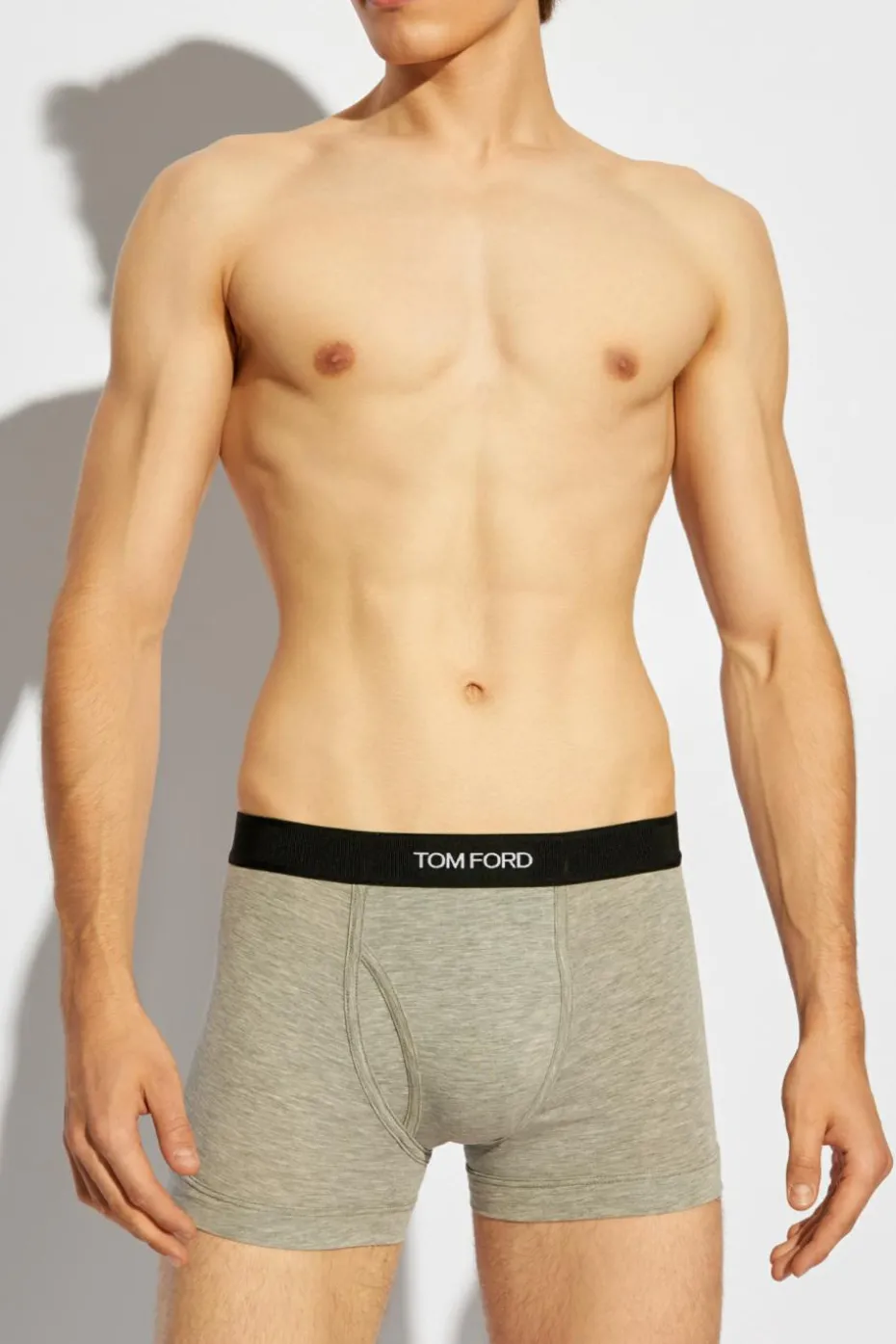 Tom Ford SZARY Dwupak bokserek z logo
