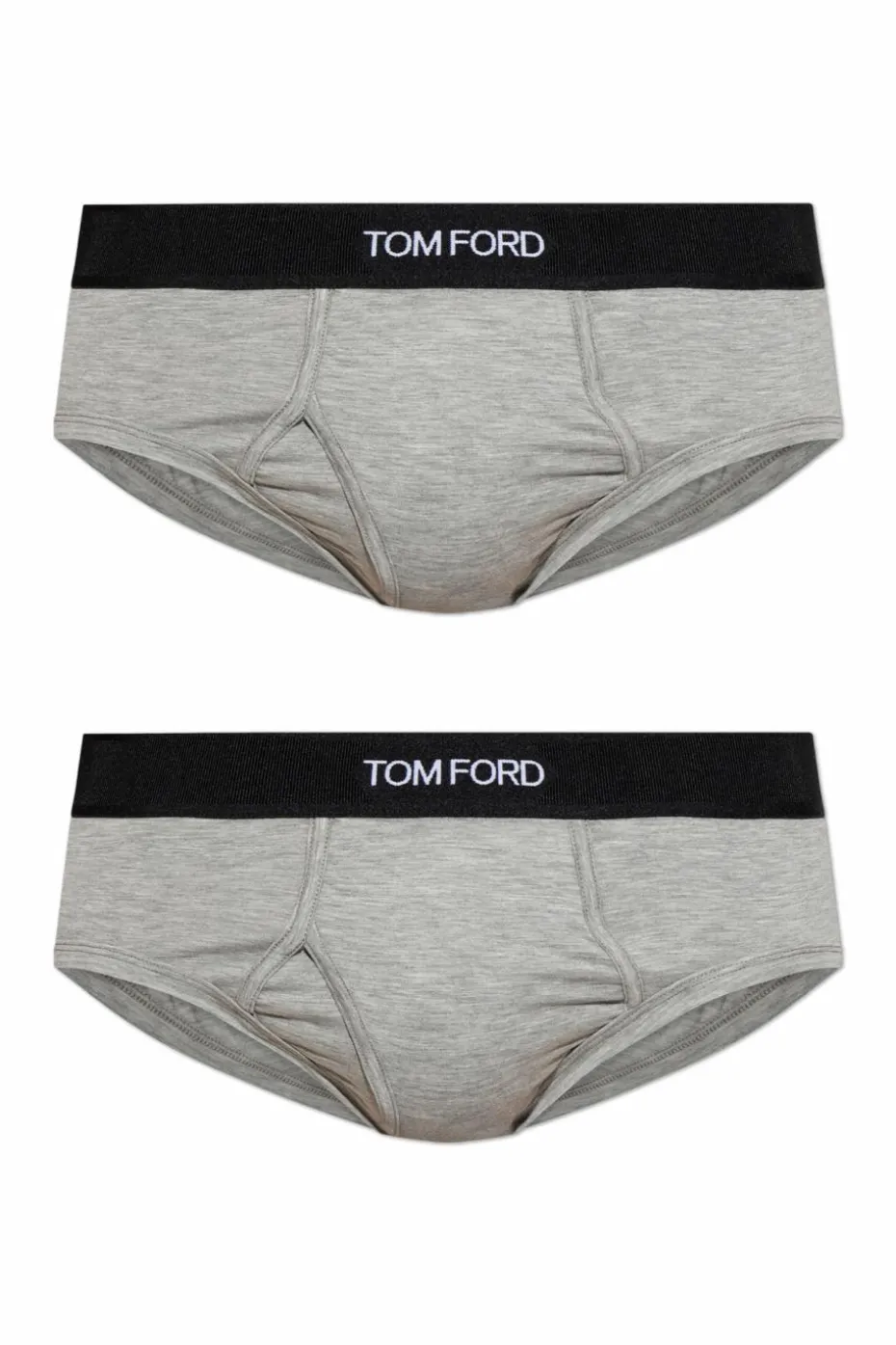 Tom Ford SZARY Dwupak slipów z logo
