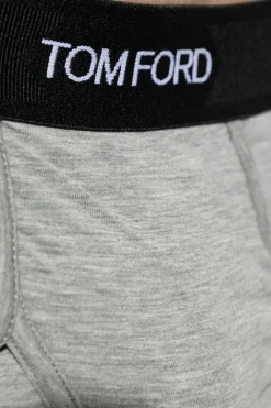 Tom Ford SZARY Dwupak slipów z logo