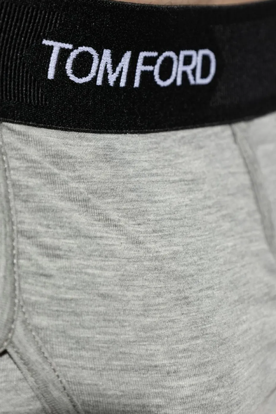 Tom Ford SZARY Dwupak slipów z logo