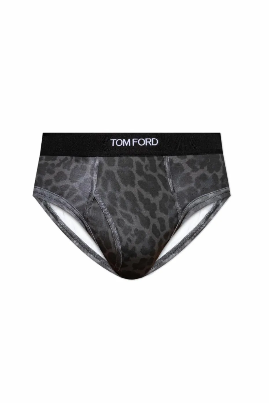 Tom Ford SZARY Slipy z logo