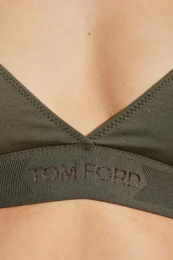 Tom Ford ZIELONY Biustonosz z logo