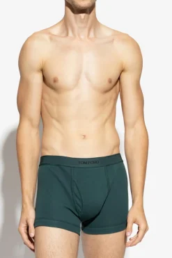 Tom Ford ZIELONY Bokserki z logo