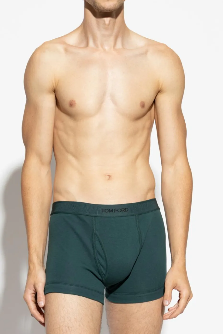 Tom Ford ZIELONY Bokserki z logo