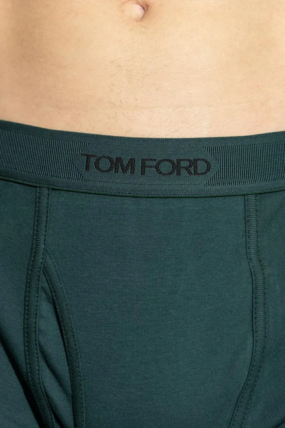 Tom Ford ZIELONY Bokserki z logo
