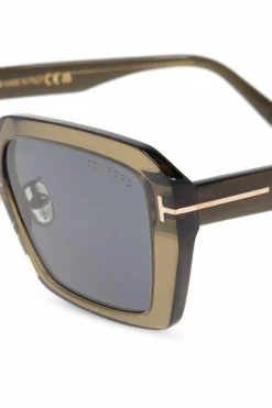 Tom Ford ZIELONY Okulary przeciwsłoneczne