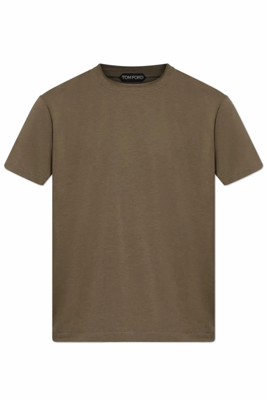 Tom Ford ZIELONY T-shirt z okrągłym dekoltem