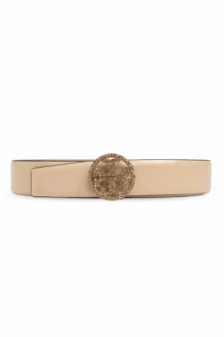 Tory Burch beżowy Skórzany pasek