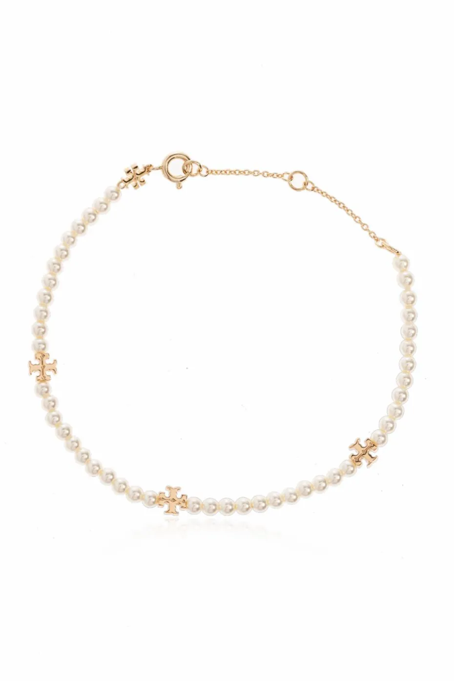 Tory Burch BIAŁY Bransoleta z logo
