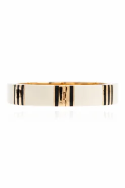Tory Burch BIAŁY Emaliowana bransoleta