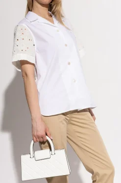 Tory Burch BIAŁY Torba do ręki `Fleming`