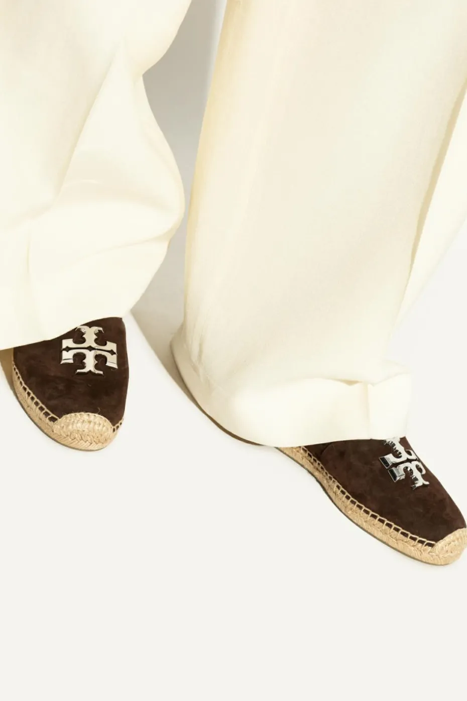 Tory Burch BRĄZOWY Espadryle `Eleanor`