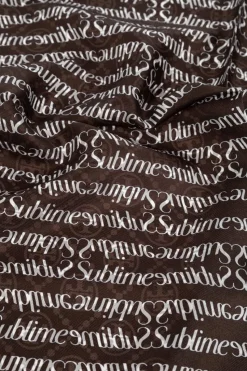 Tory Burch BRĄZOWY Jedwabna chusta