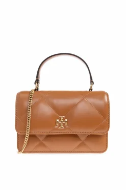 Tory Burch BRĄZOWY Torba do ręki `Kira Diamond`